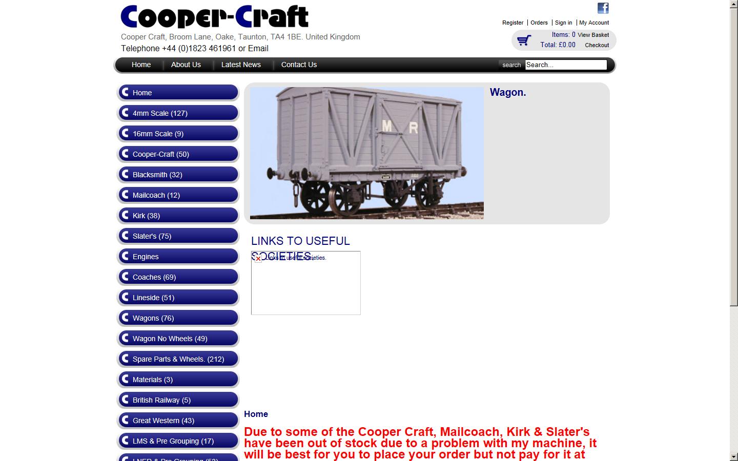 Cooper Craft Website