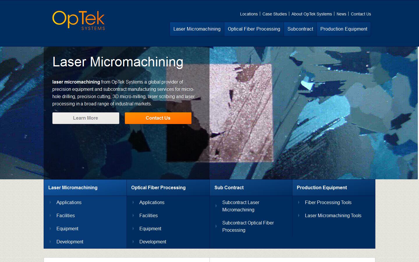 Optek Systems Website