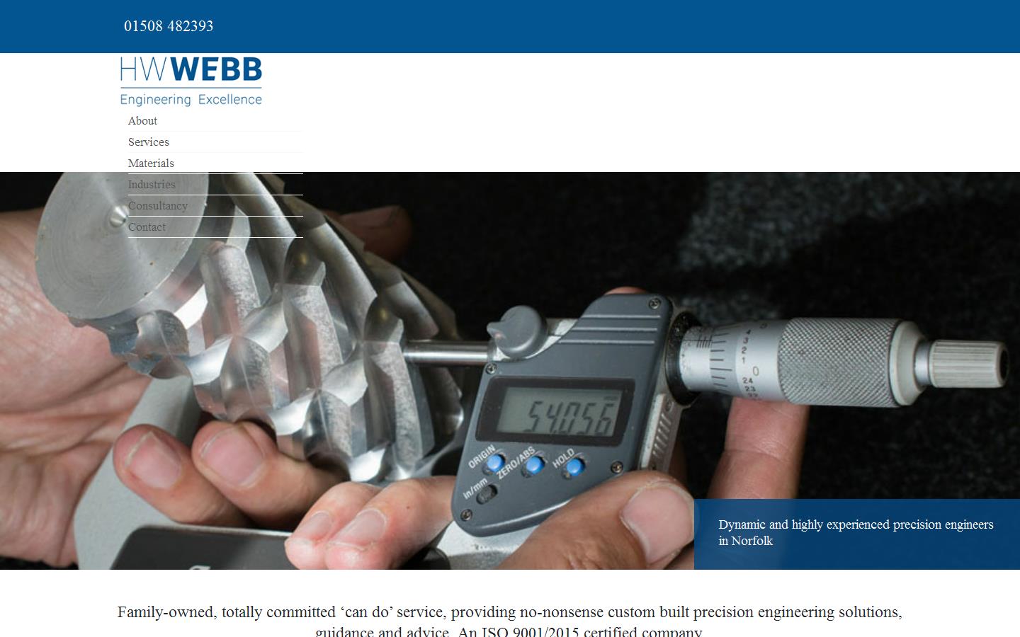 H W Webb Engineers Ltd Website