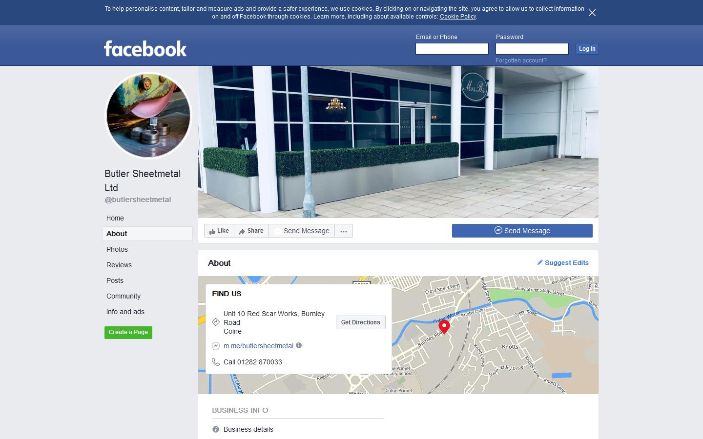 Butler Sheetmetal Ltd Website