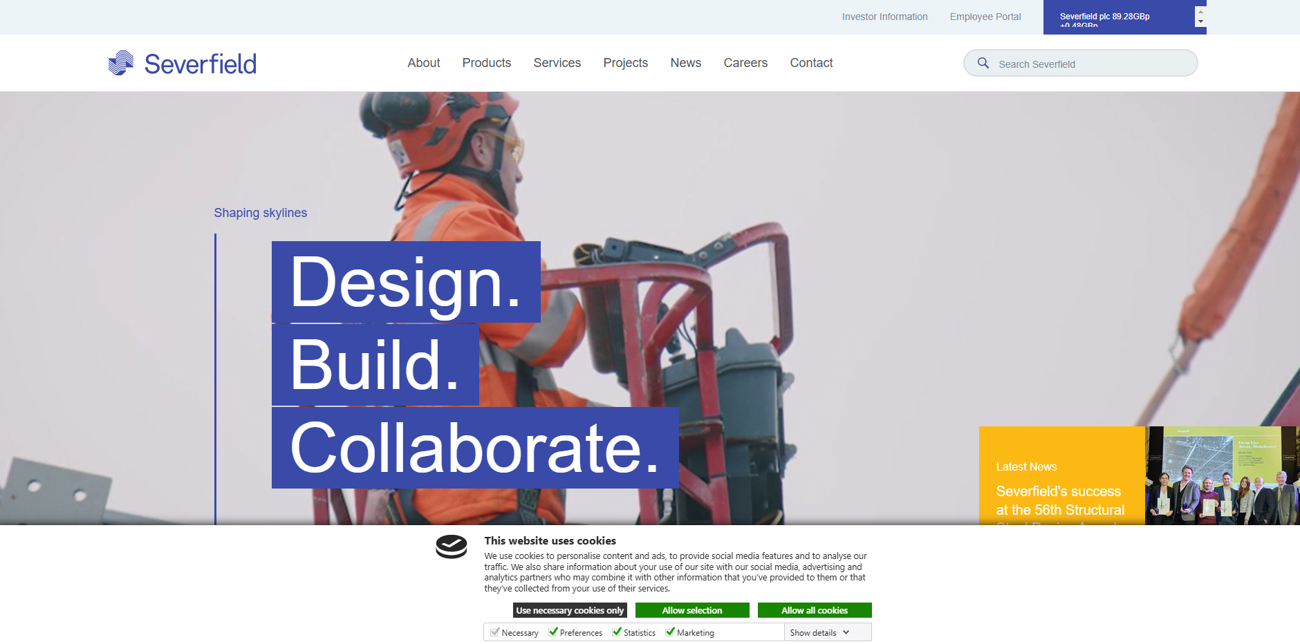 Severfield Design & Build Ltd Website