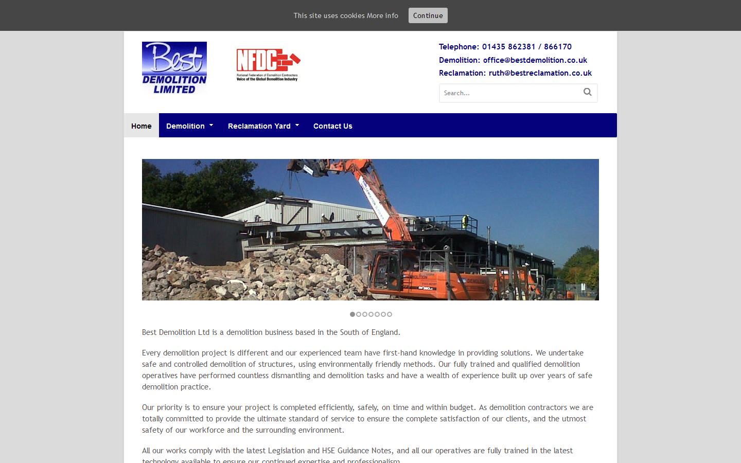 Best Demolition Ltd Website