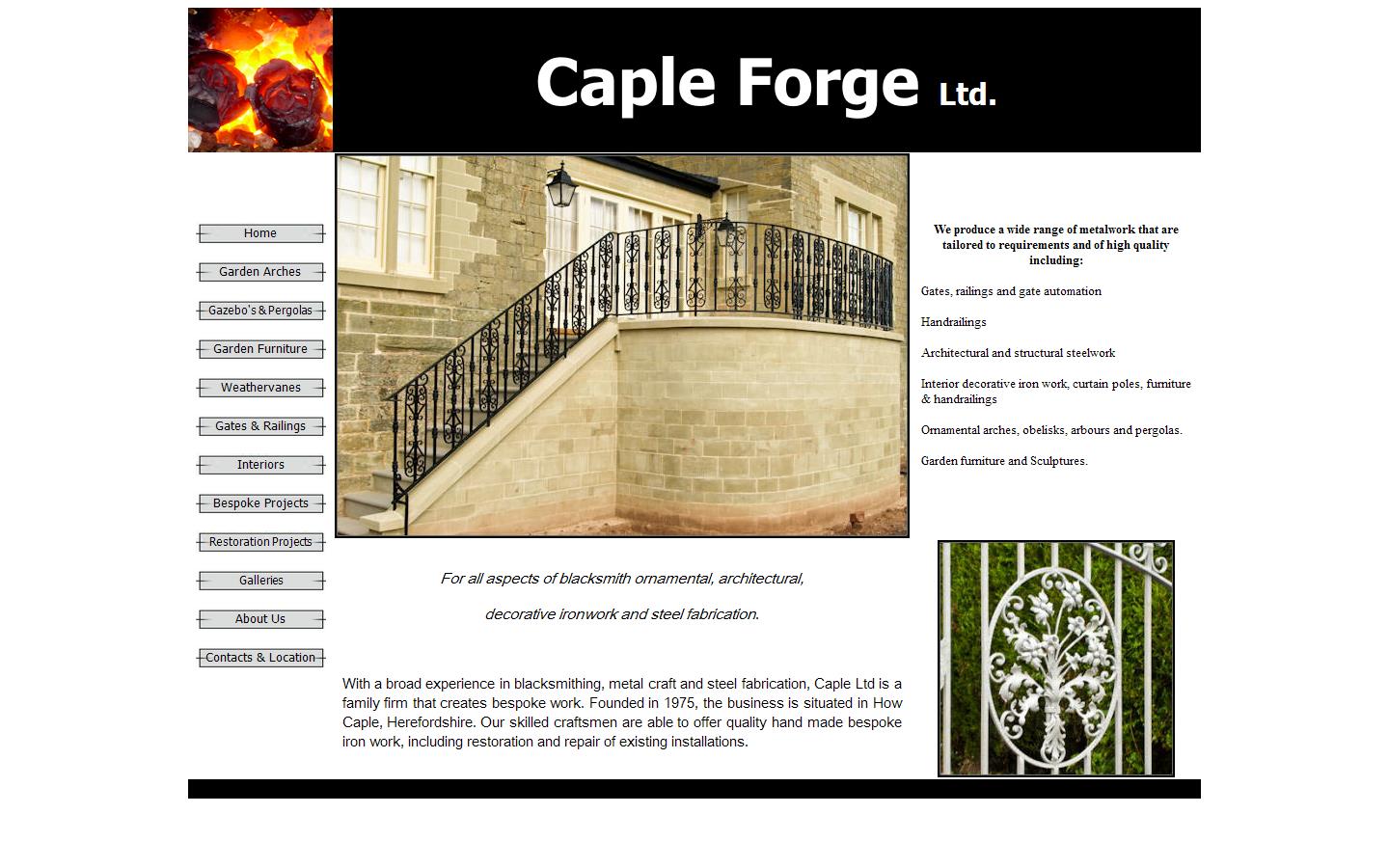 Caple Forge Ltd Website