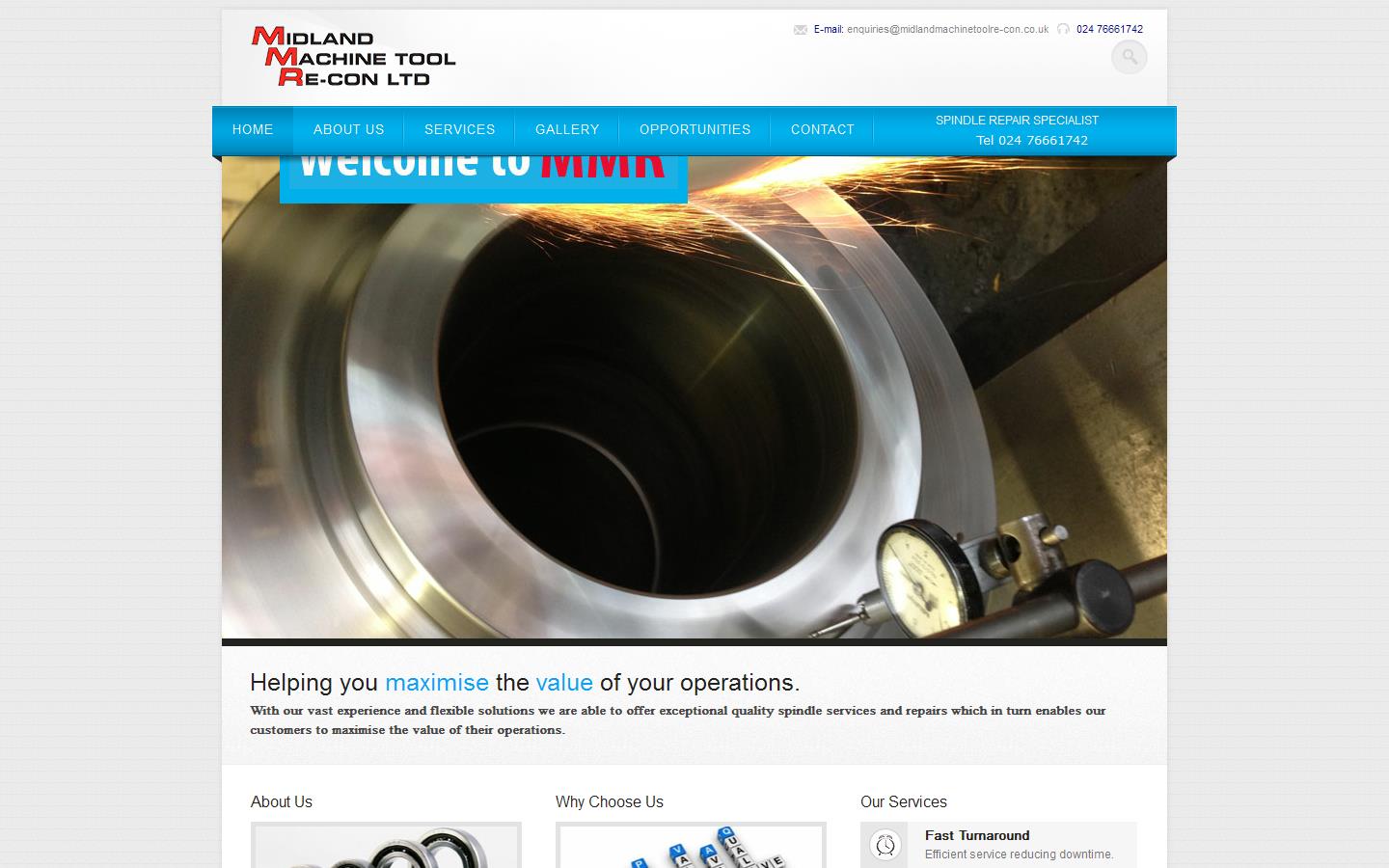 Midland Machine Tool Re-con Ltd Website