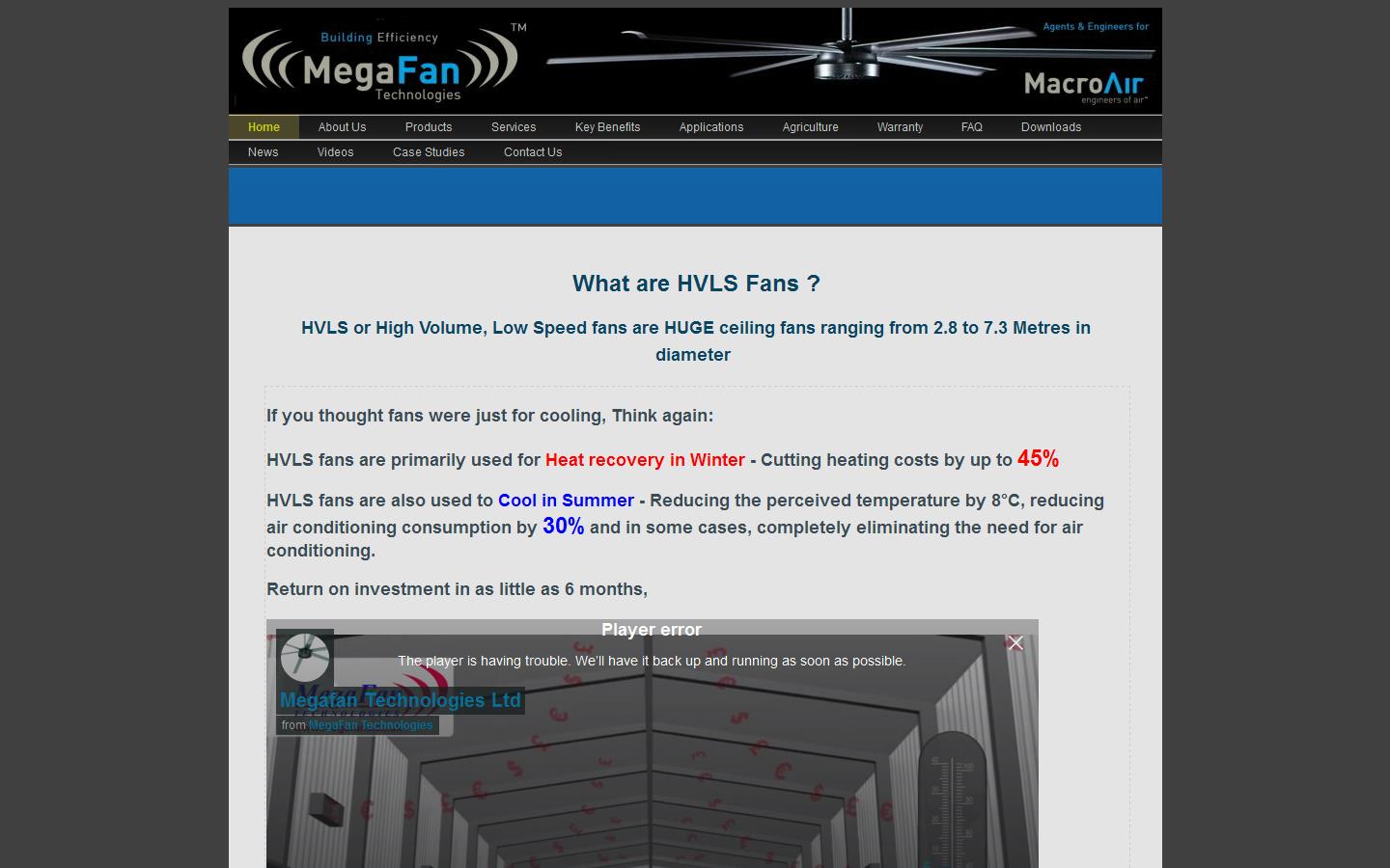 Megafan Technologies Ltd Website