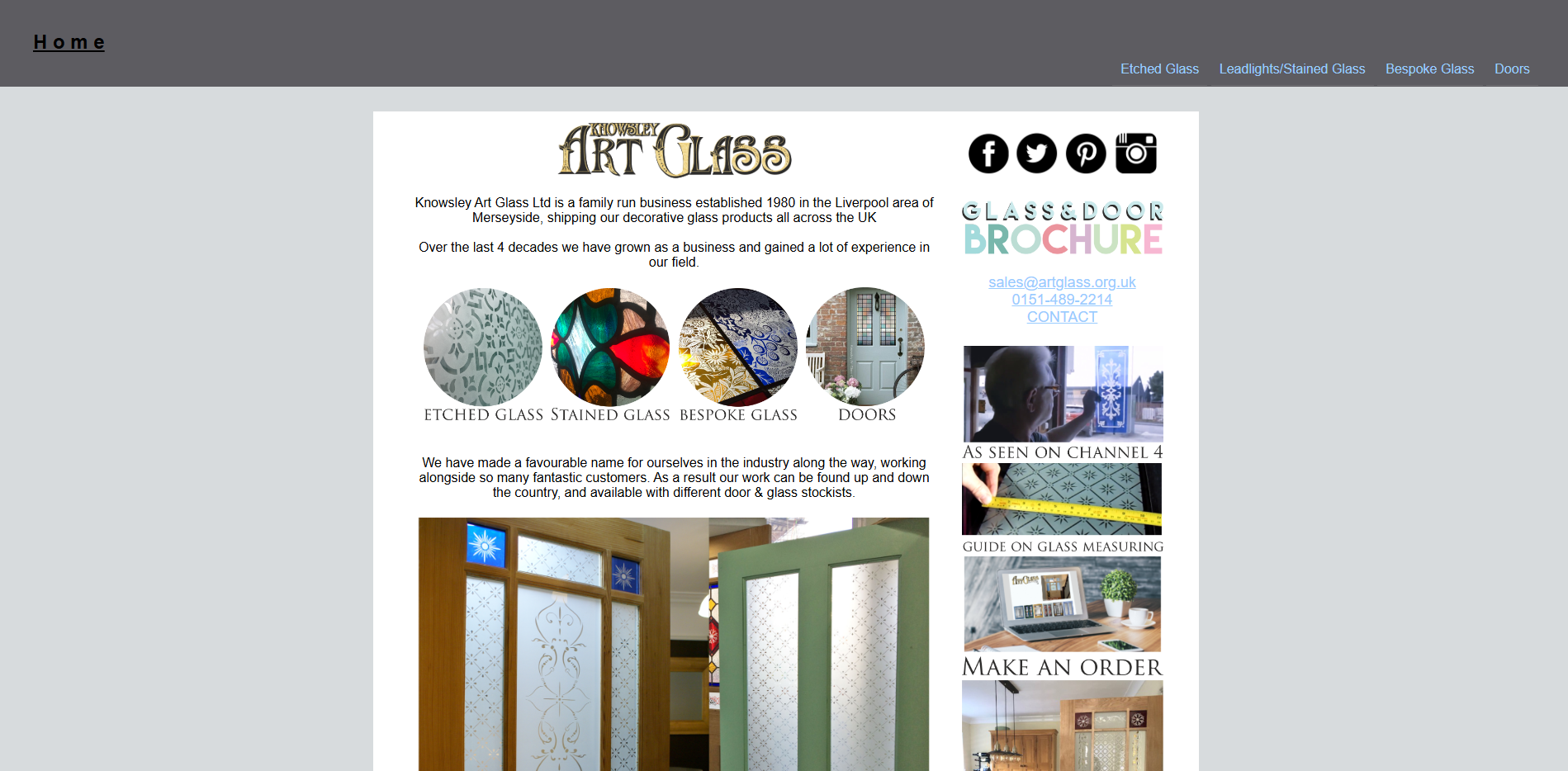 Knowsley Art Glass Website