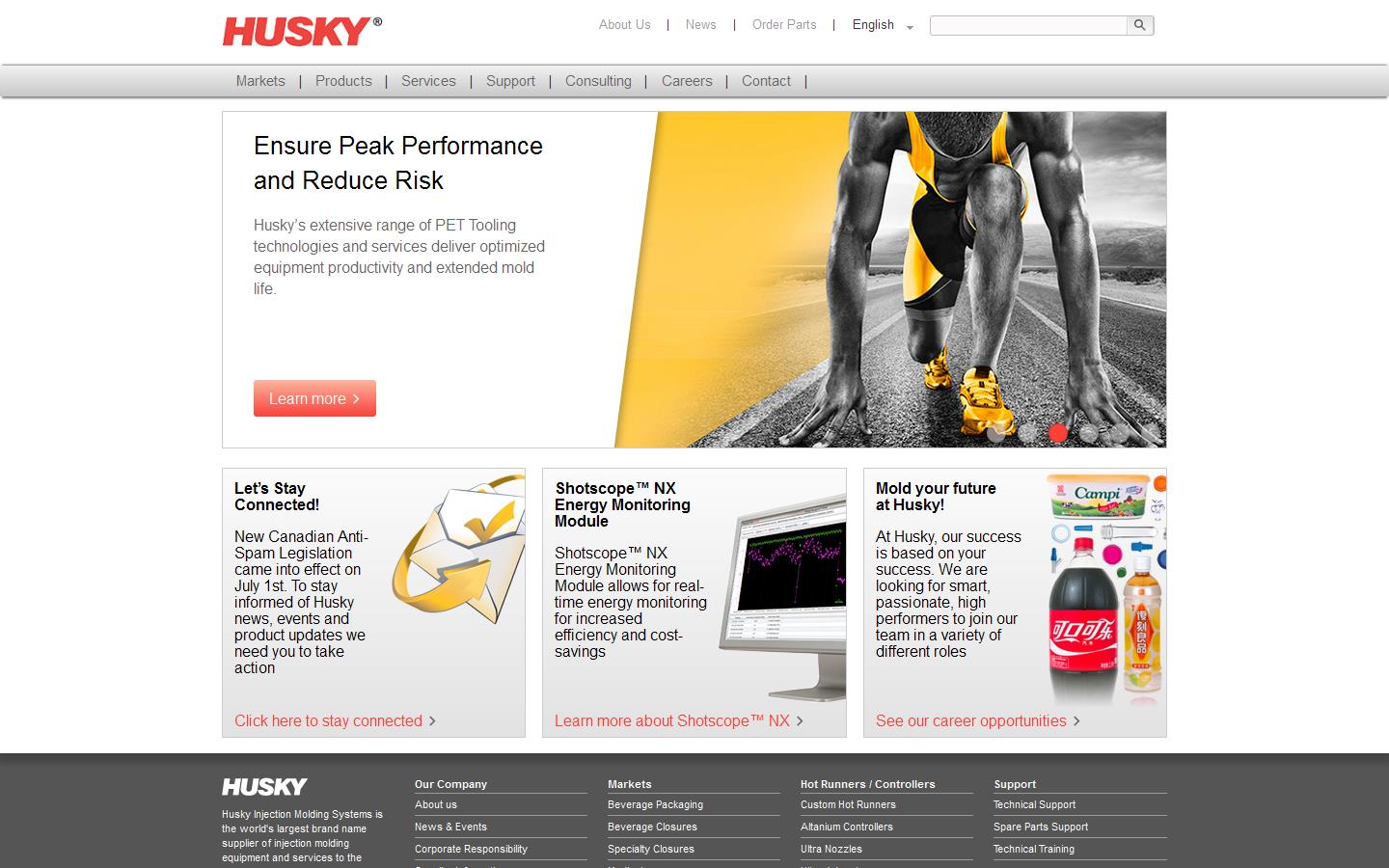 Husky Injection Moulding Systems UK Ltd Website