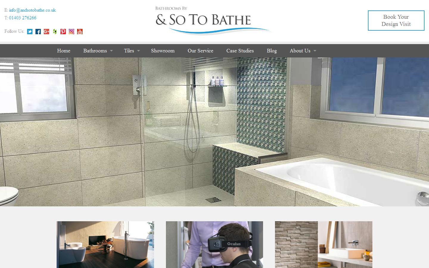 And So to Bathe Website