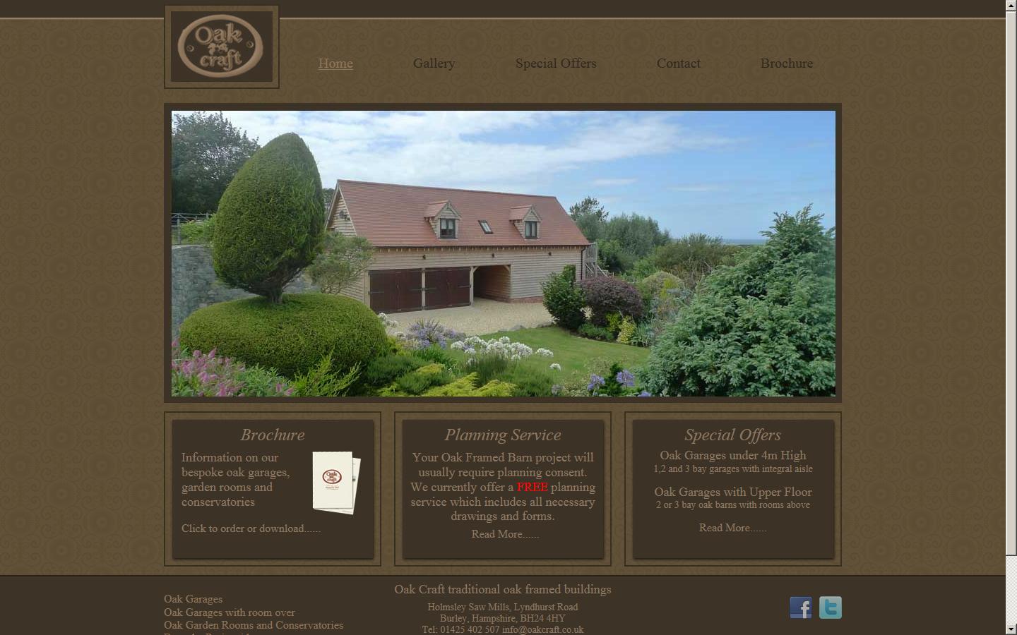 Oak Craft Traditional Buildings Website
