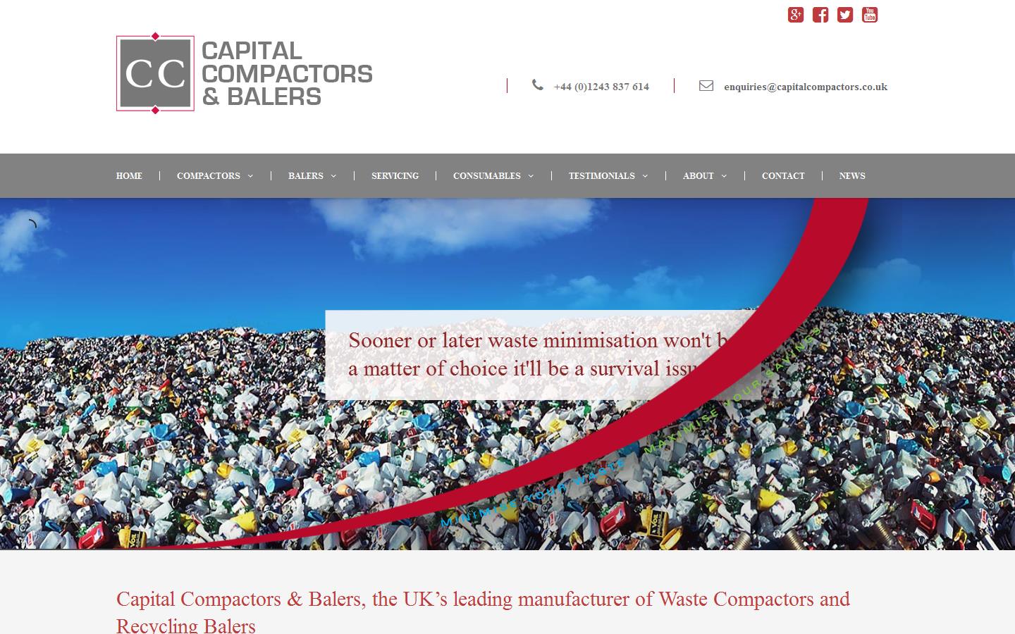 Capital Compactors Website