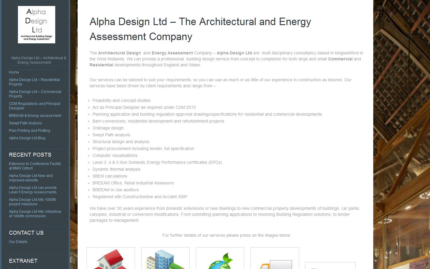 Alpha Design Ltd Website