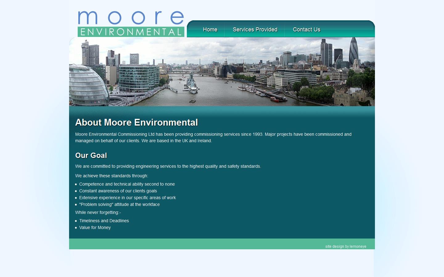 Moore Environmental Commissioning Ltd Website