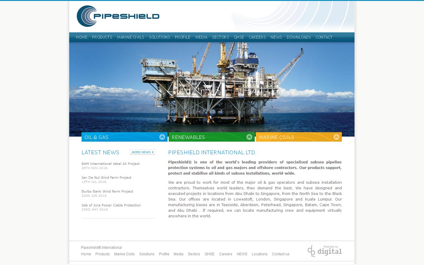 Pipeshield International Website