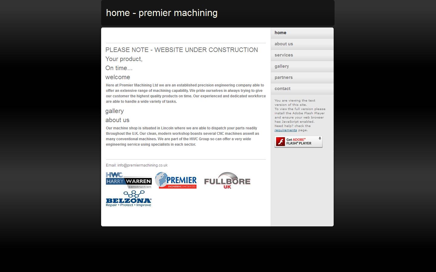 Premier Machining Website