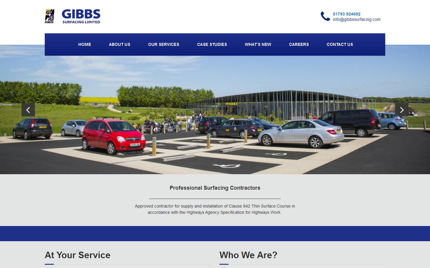 Gibbs Surfacing Ltd Website