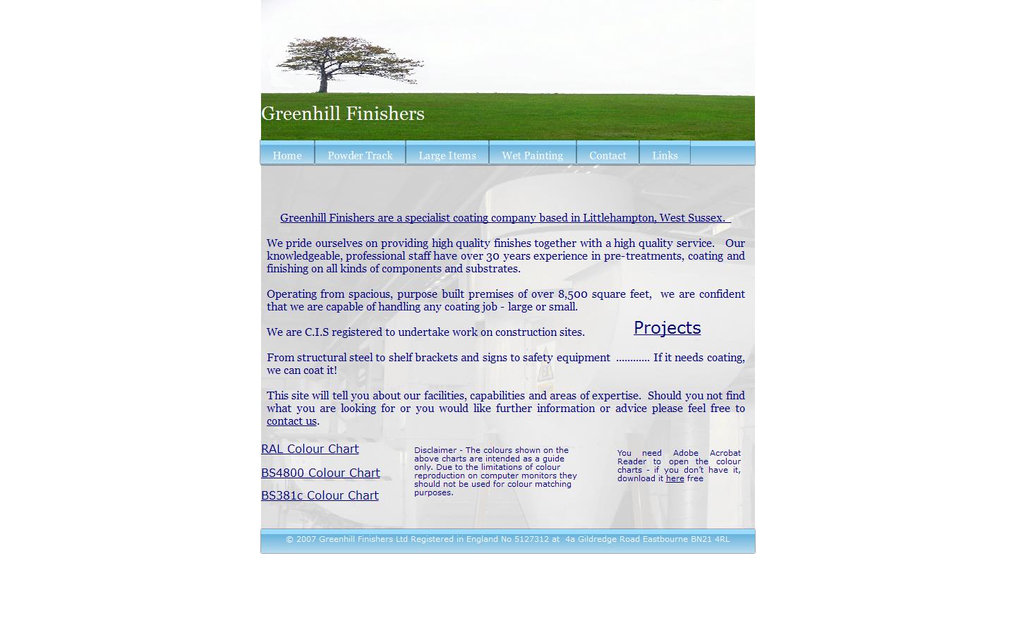 Greenhill Finishers Website