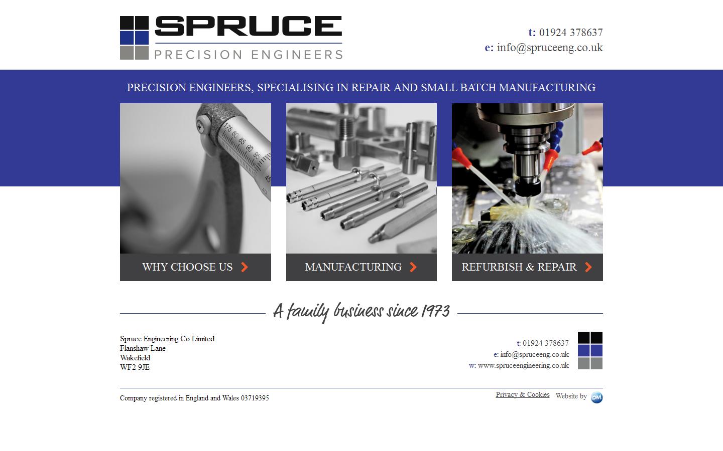 Spruce Engineering Company Ltd Website