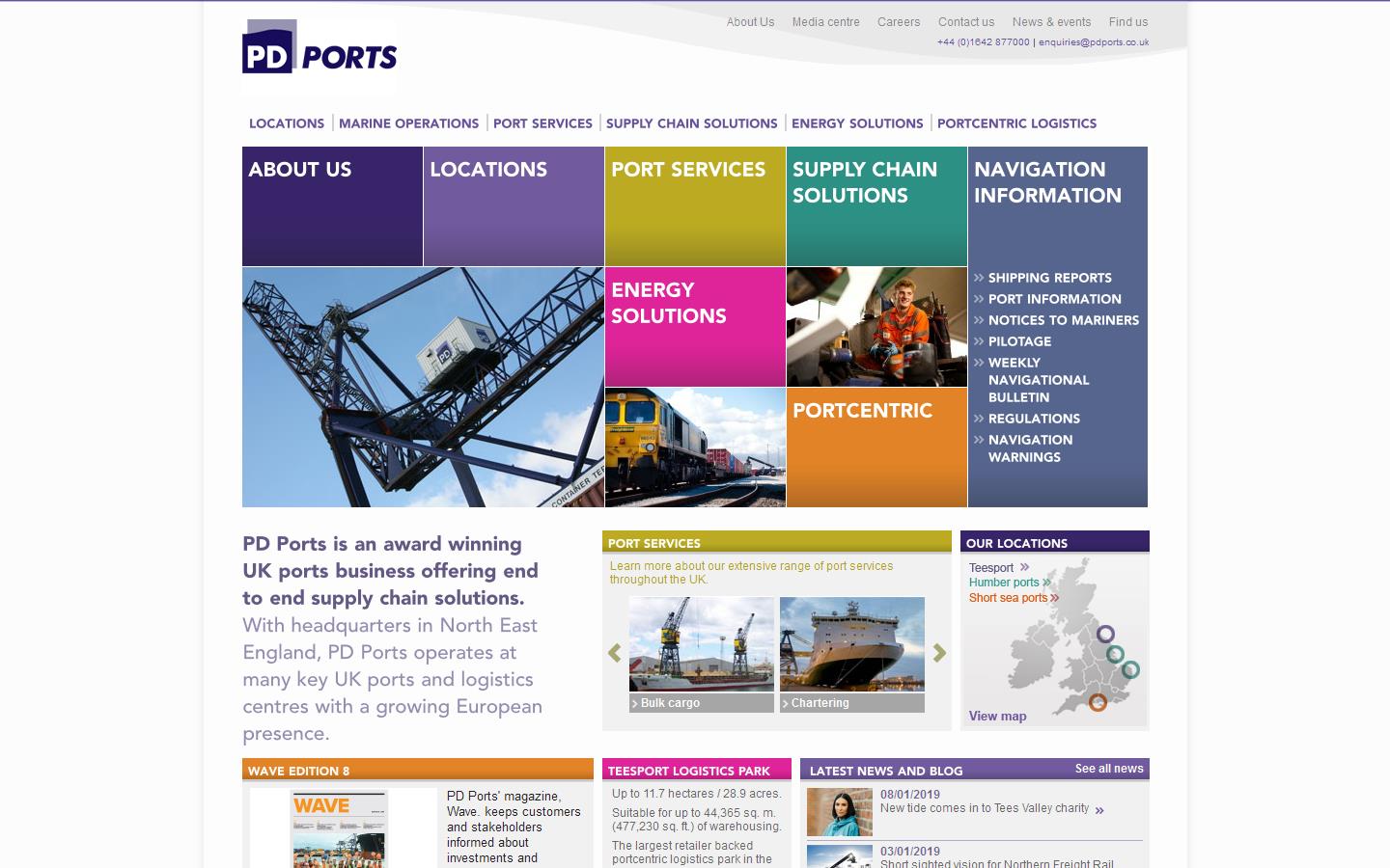 P D Ports Website