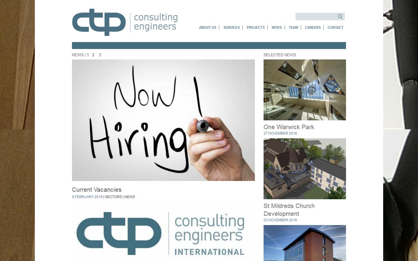 C T P Consulting Engineers Website