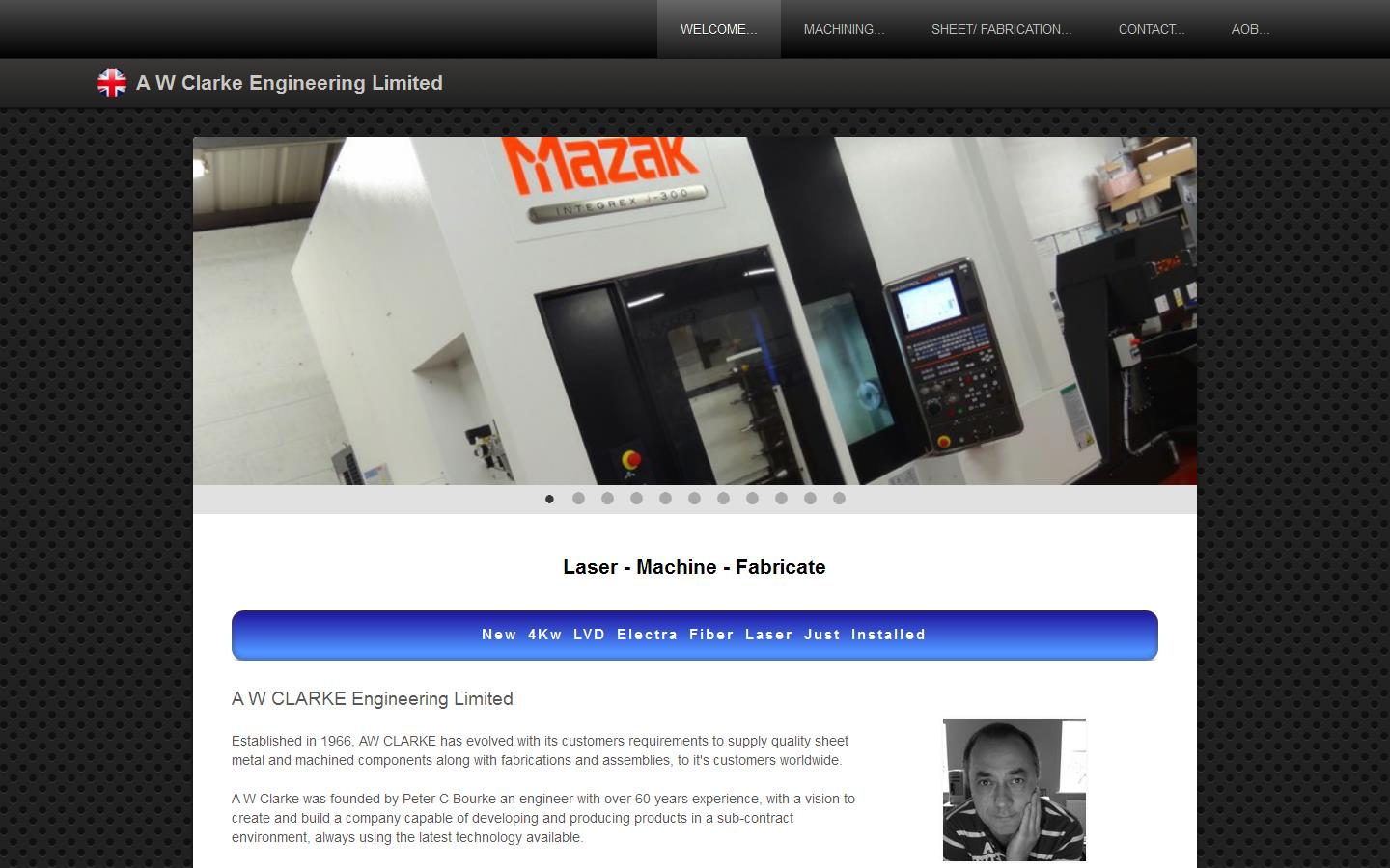 A W Clarke Engineering Ltd Website
