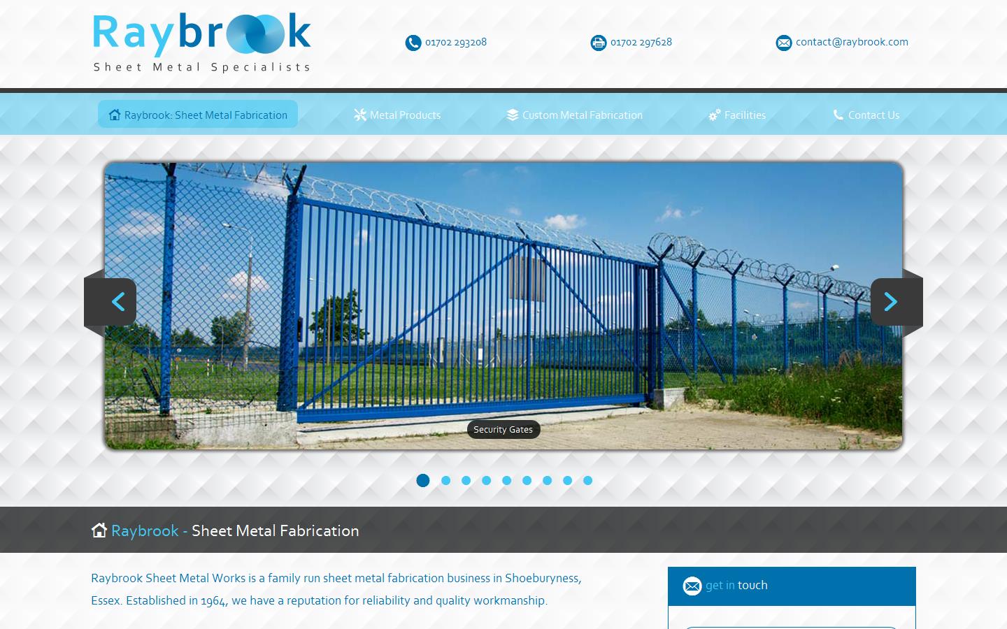 Raybrook Sheet Metal Works Ltd Website