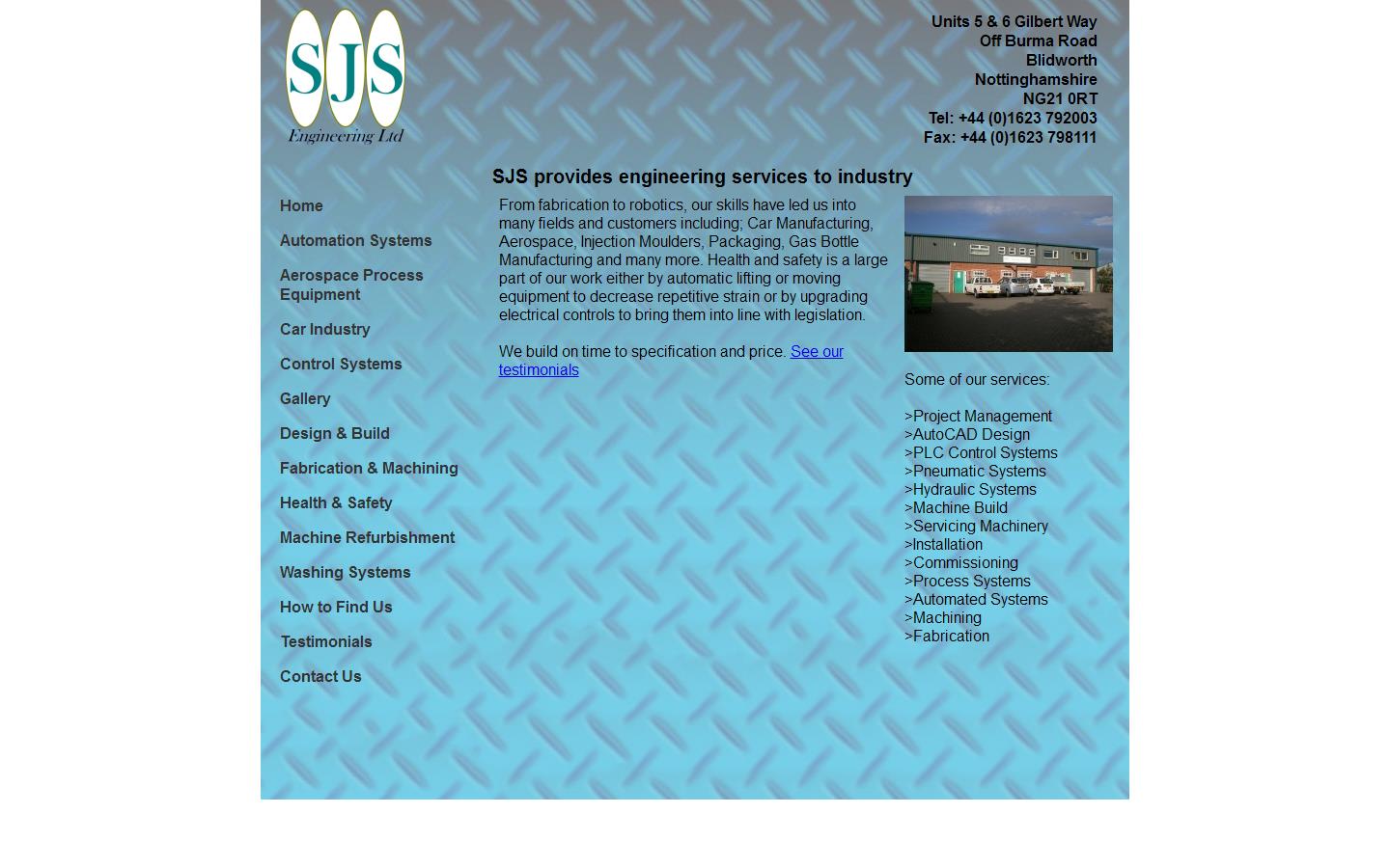 S J S Engineering Ltd Website