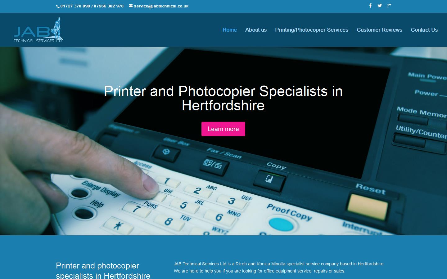 Jab Technical Services Ltd Website