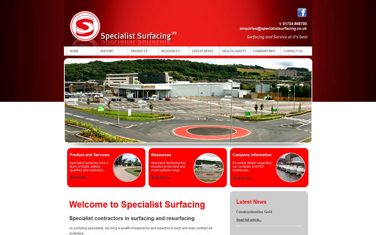Specialist Surfacing Ltd Website