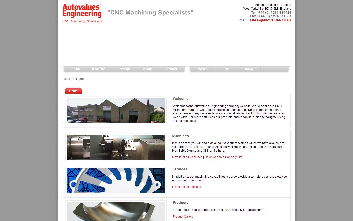 Autovalues Engineering Website