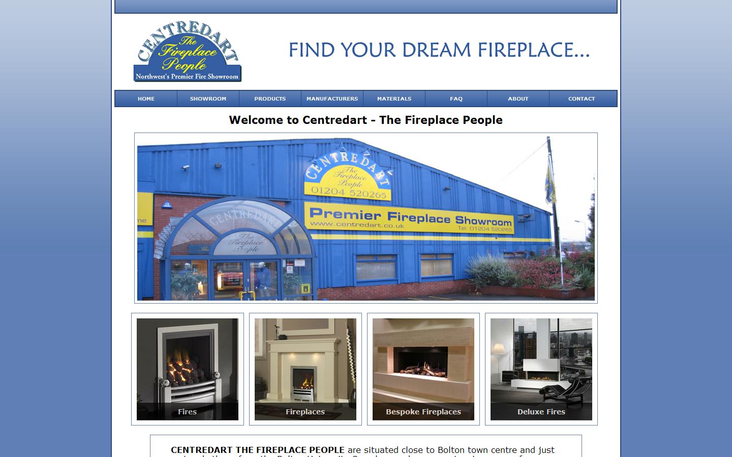 Centredart Fire Places Website