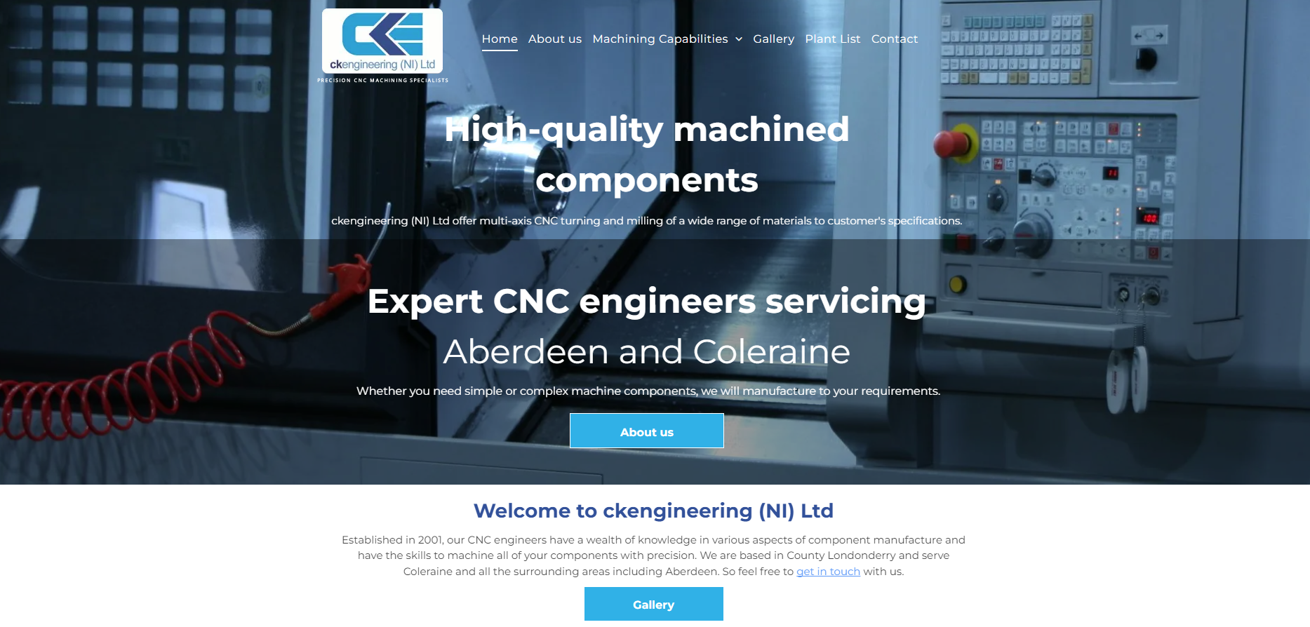 C K Engineering N I Ltd Website
