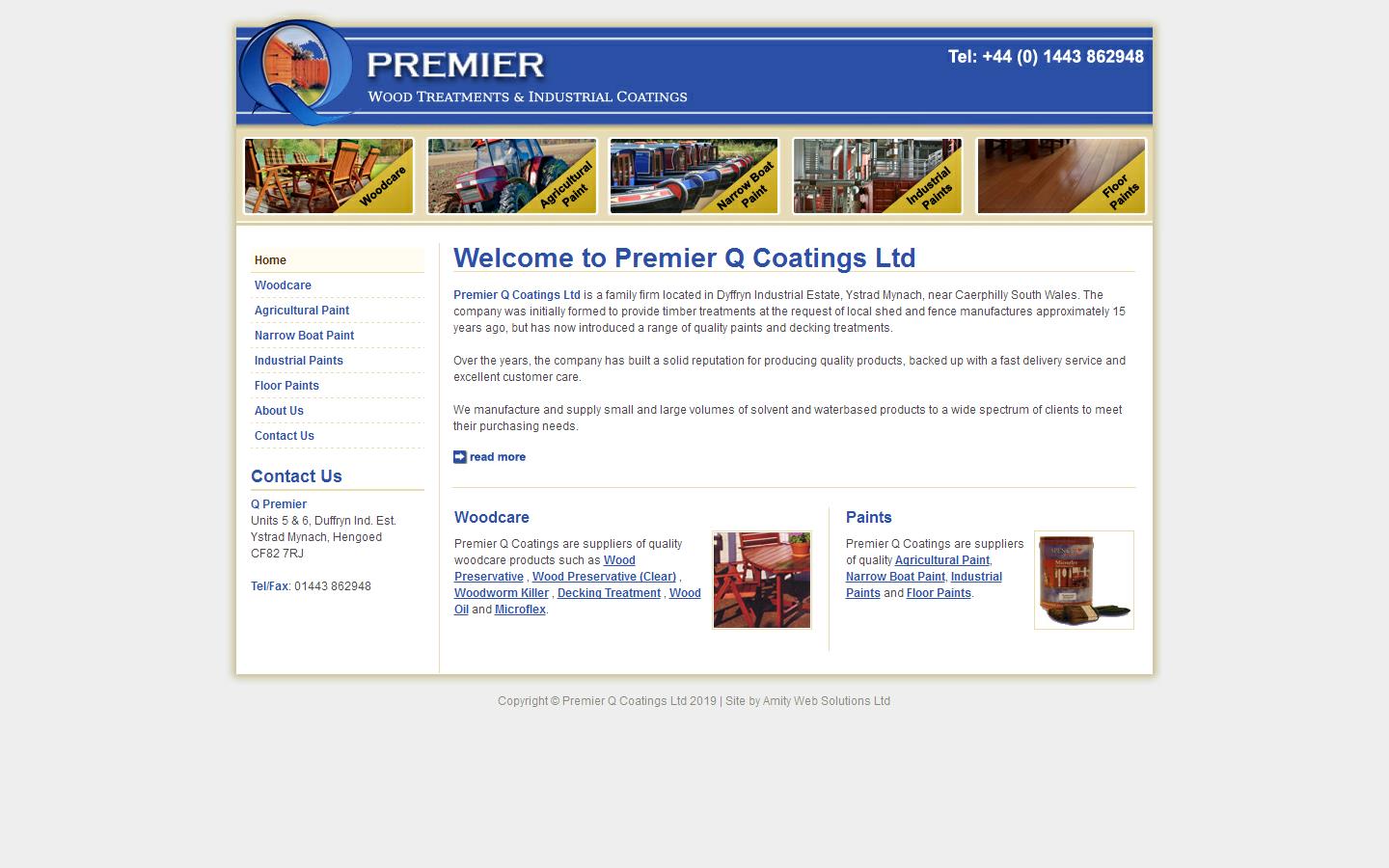 Premier Q Coatings Ltd Website