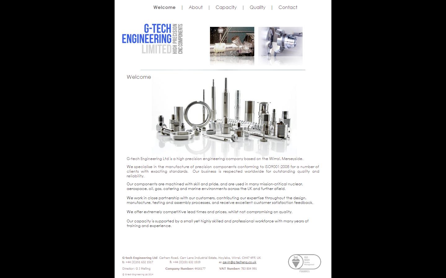 G-tech Engineering Ltd Website