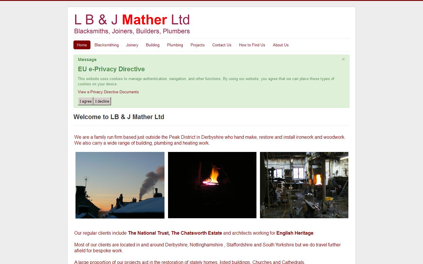 L D & J Mather Ltd Website