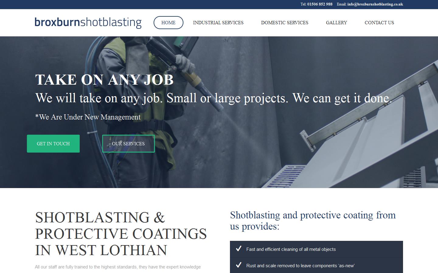 Broxburn Shotblasting Website