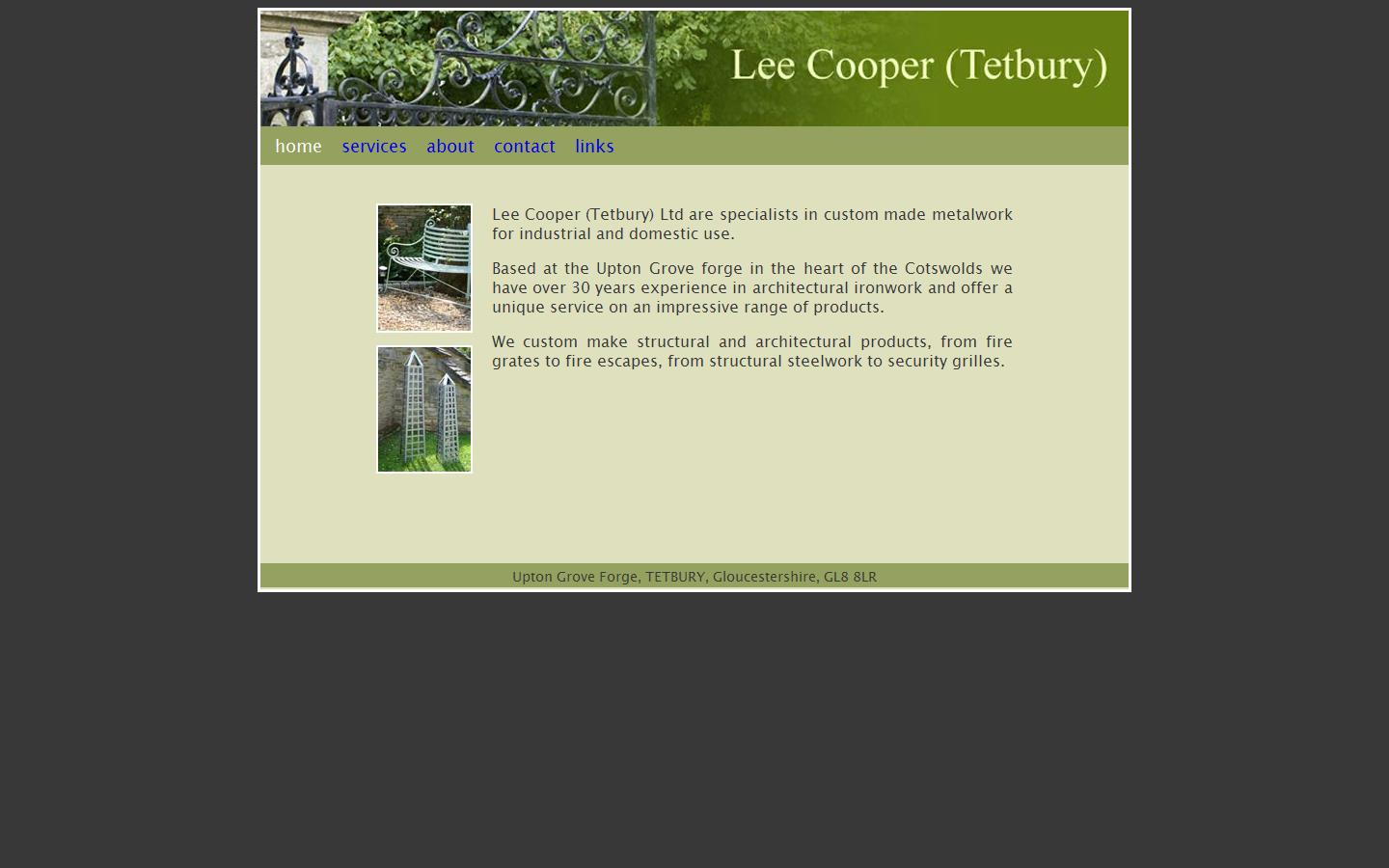 Lee Cooper Tetbury Ltd Website