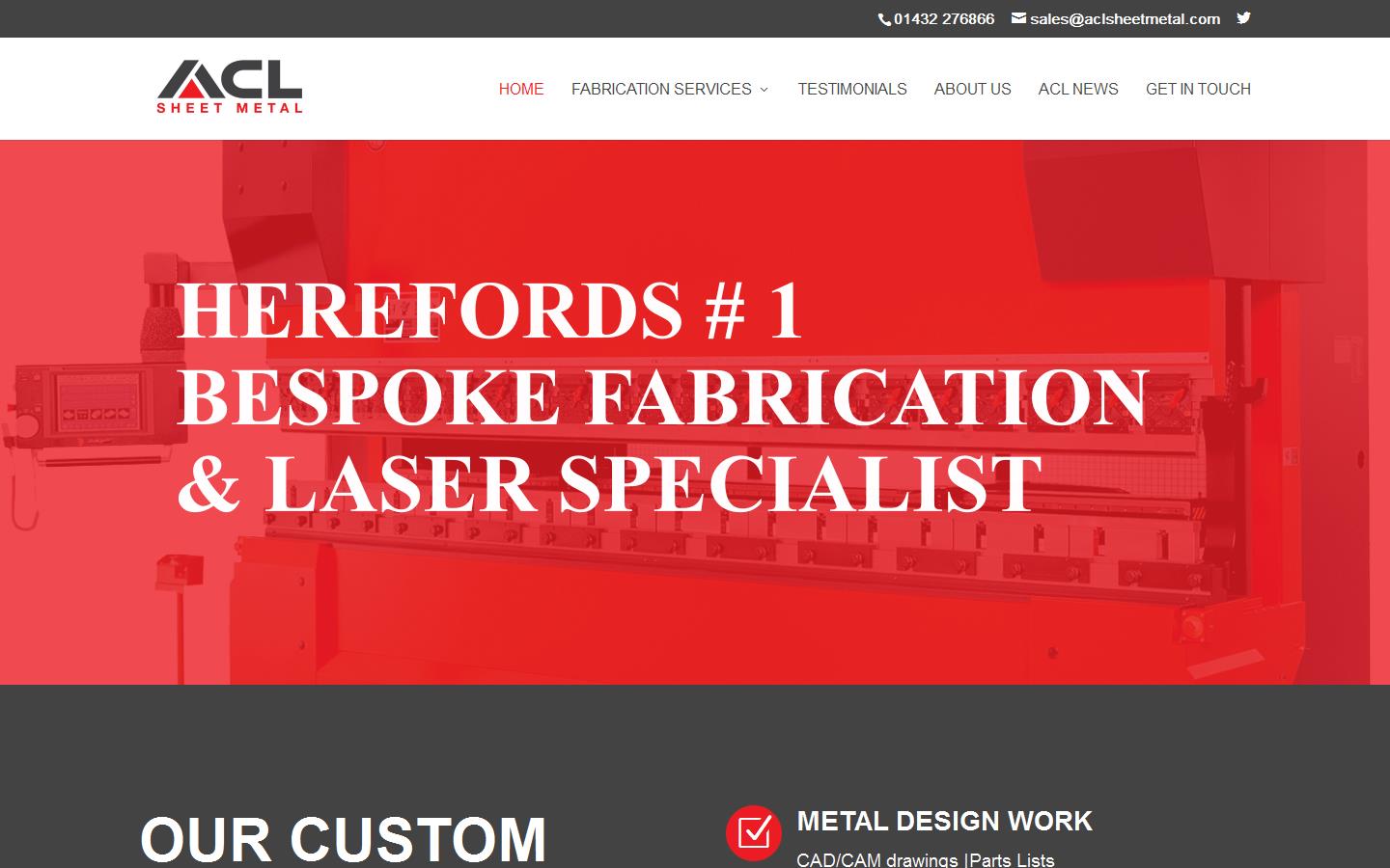 A C L Sheet Metal Website