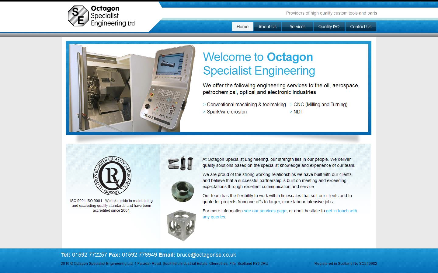 Octagon Specialist Engineering Ltd Website