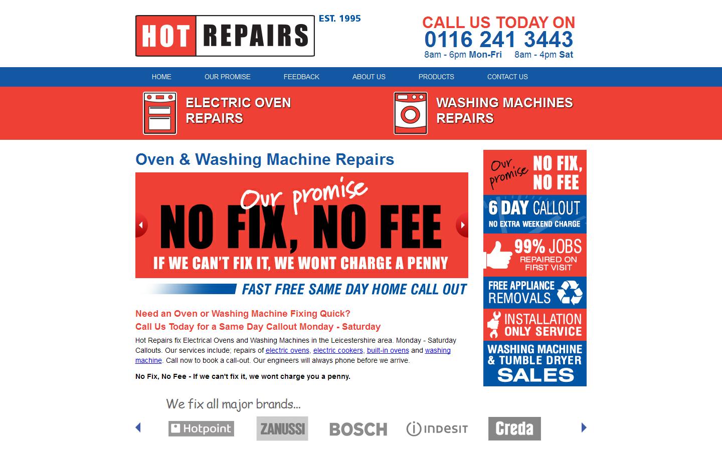 Hot Repairs Website