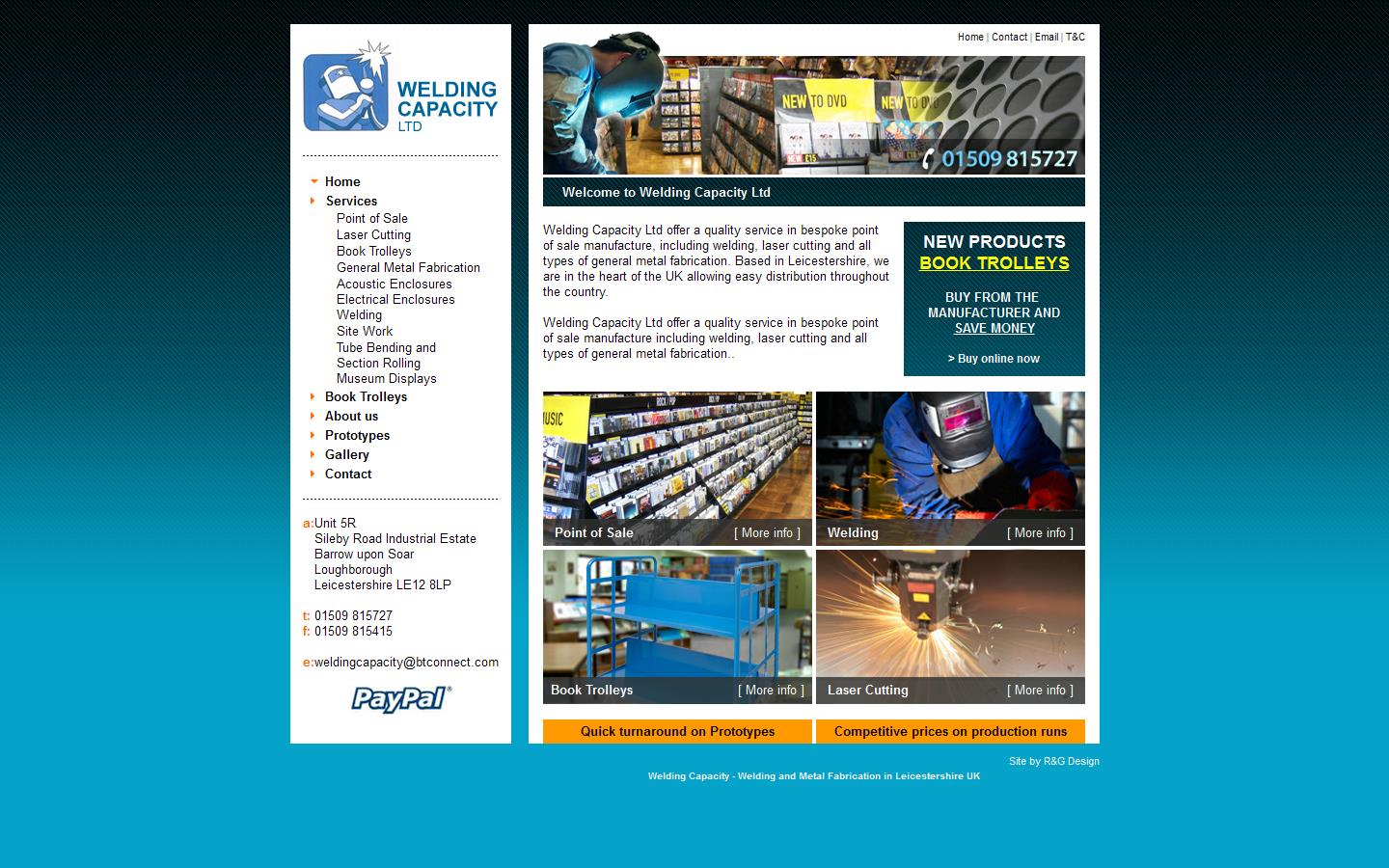 Welding Capacity Ltd Website
