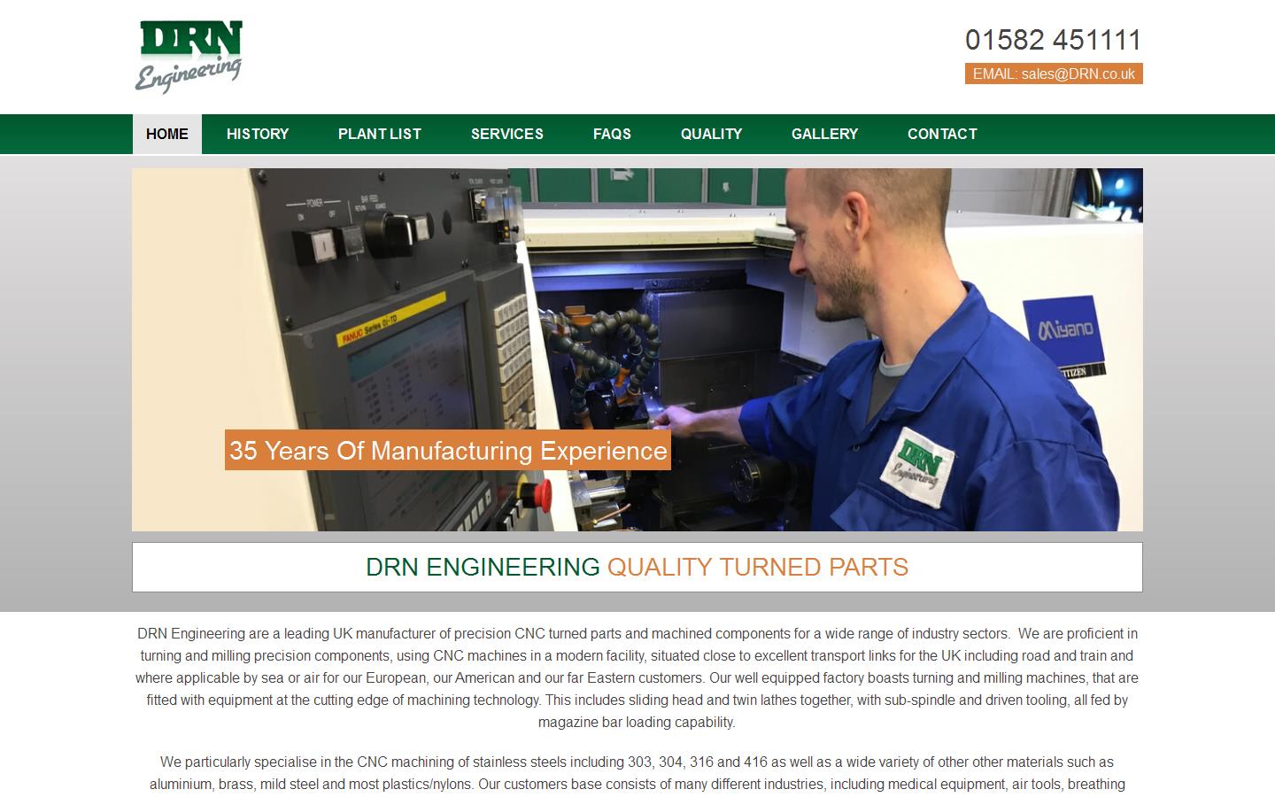 D R N Engineering Ltd Website