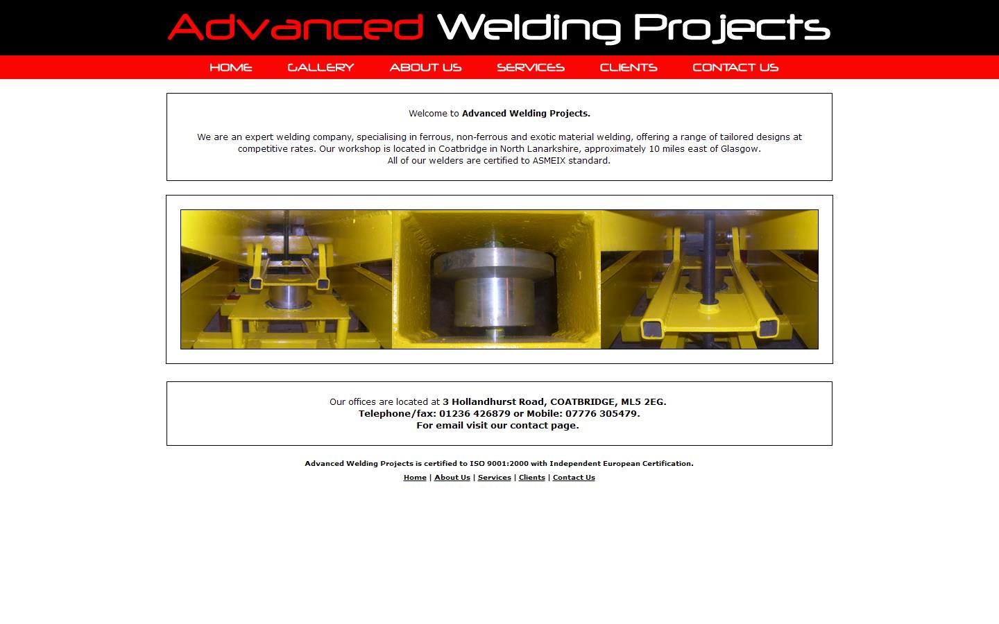 Advance Welding Projects Ltd Website