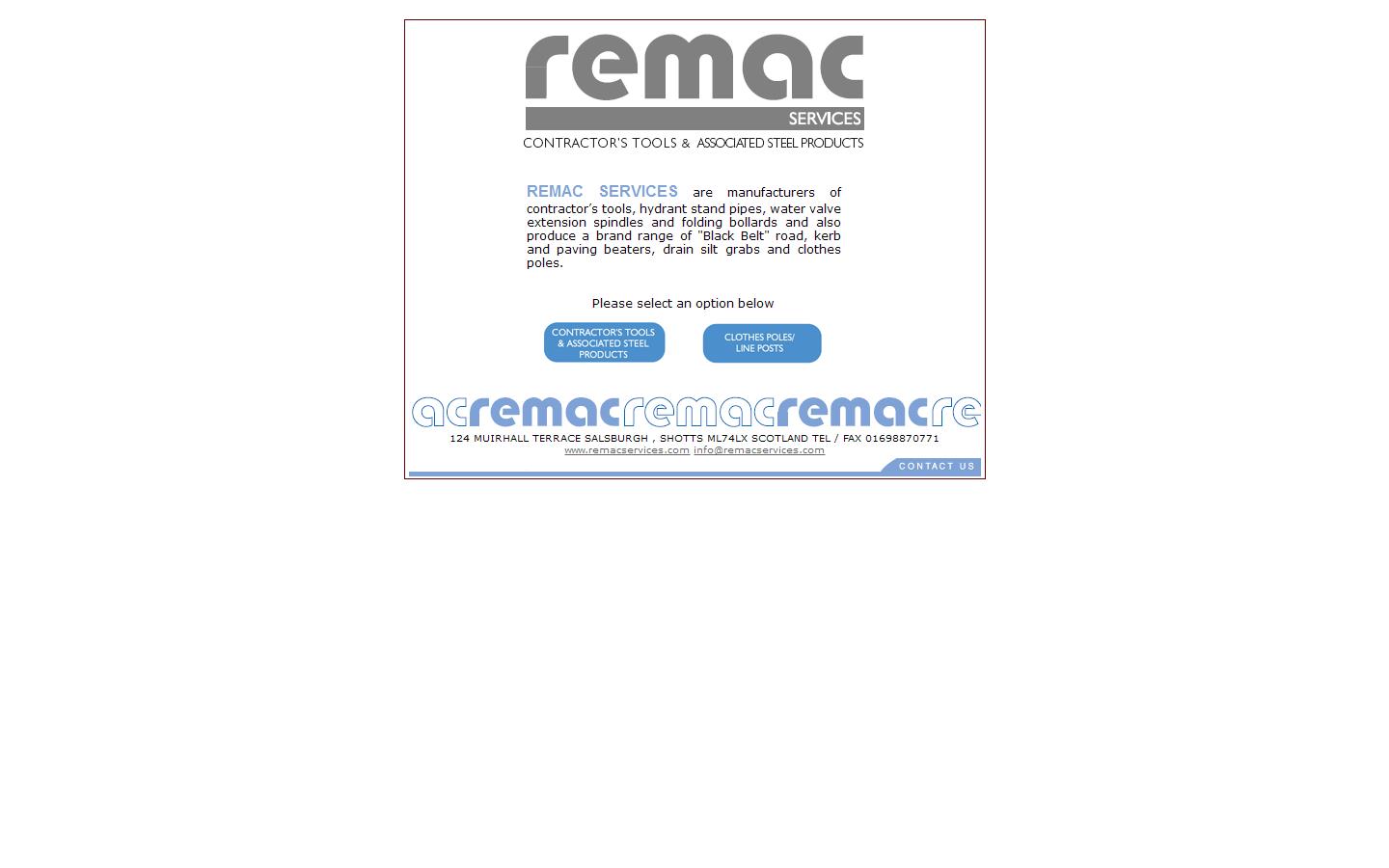 Remac Services Website