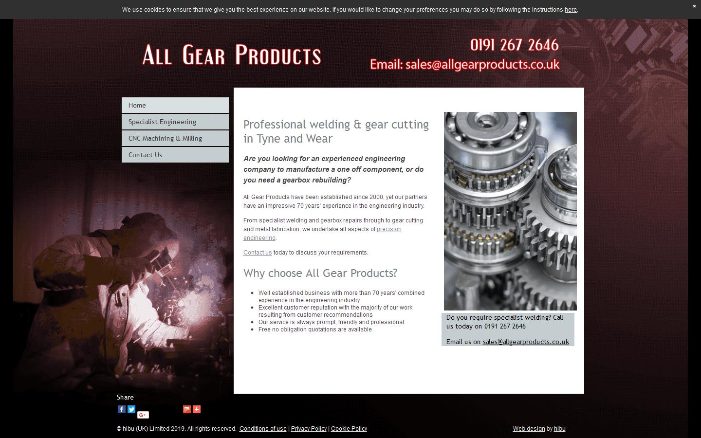 All Gear Products Website