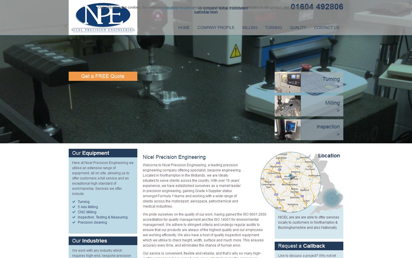 Nicel Precision Engineering Website
