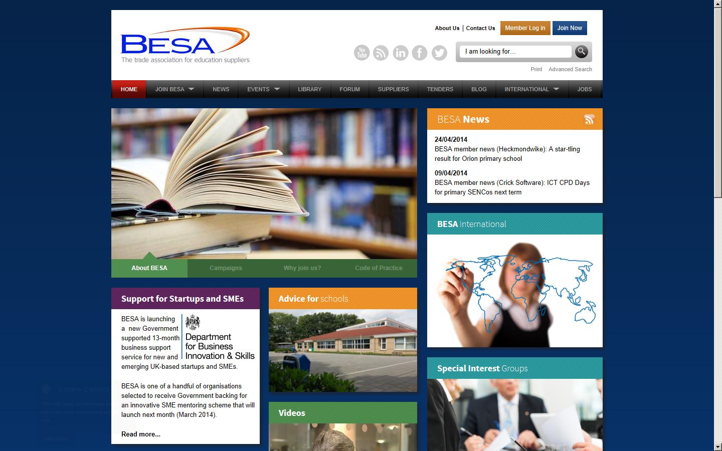 The British Educational Suppliers Association Website