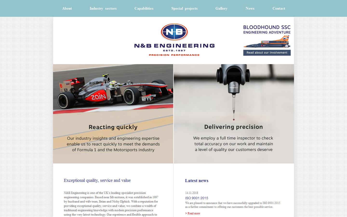 N & B Engineering Website