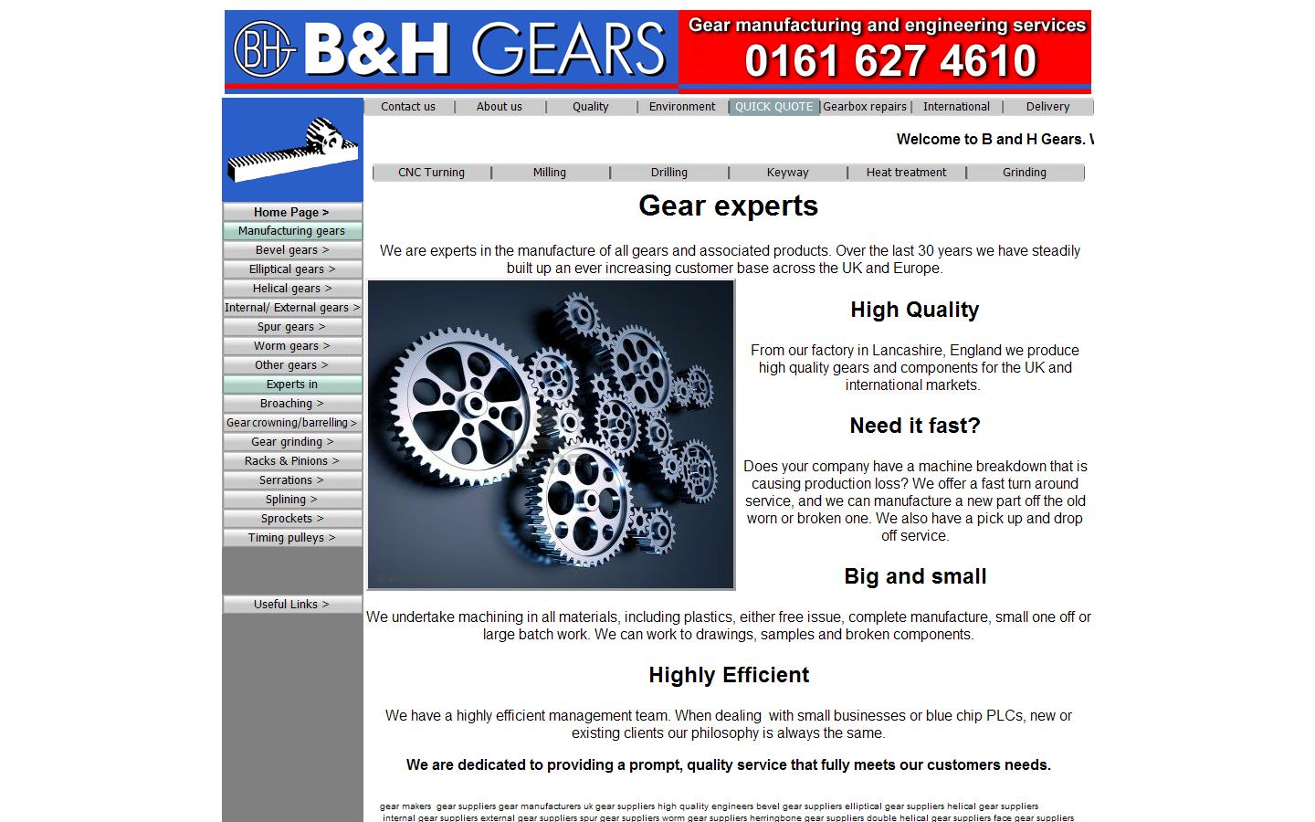 B & H Gears Website