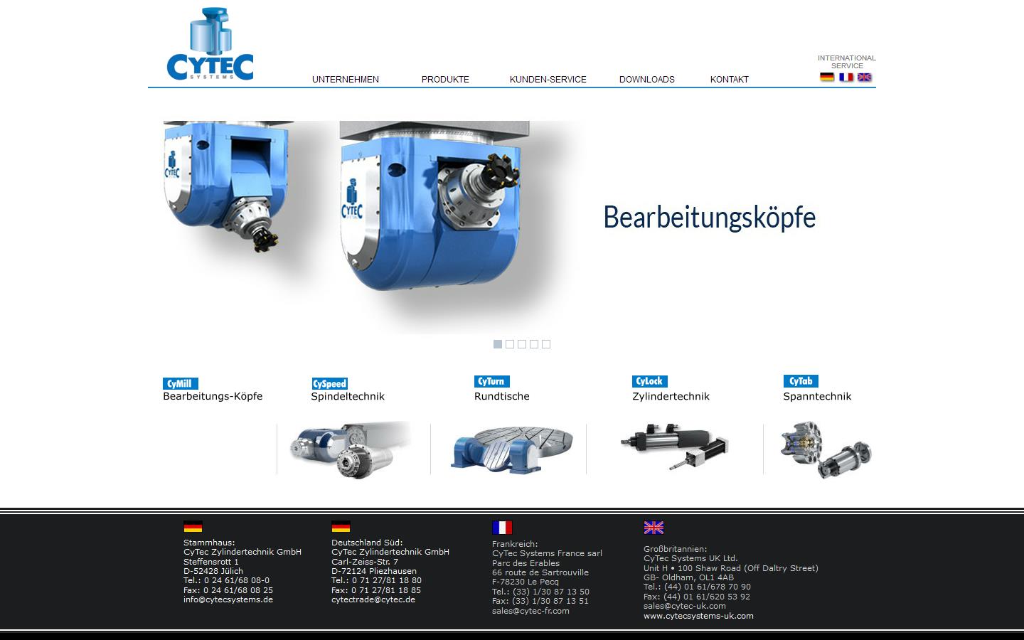 Cytec Systems UK Ltd Website