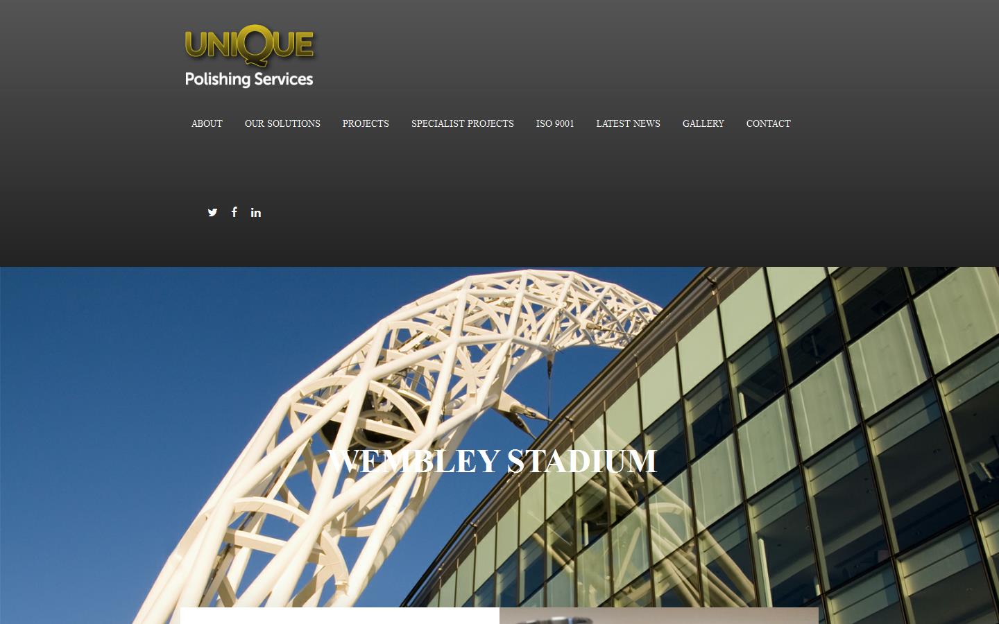 Unique Stainless Steel Polishing Services Website